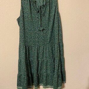 Forest Green Sleeveless Dress